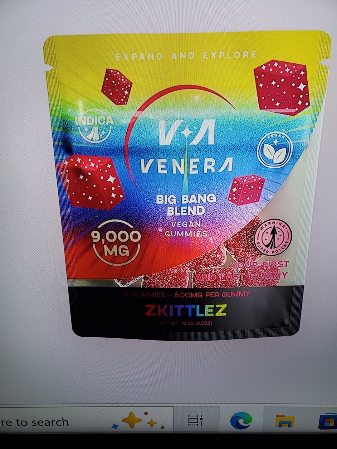 Customer photo review of D9 THCP + THCA Gummies (9,000 MG)