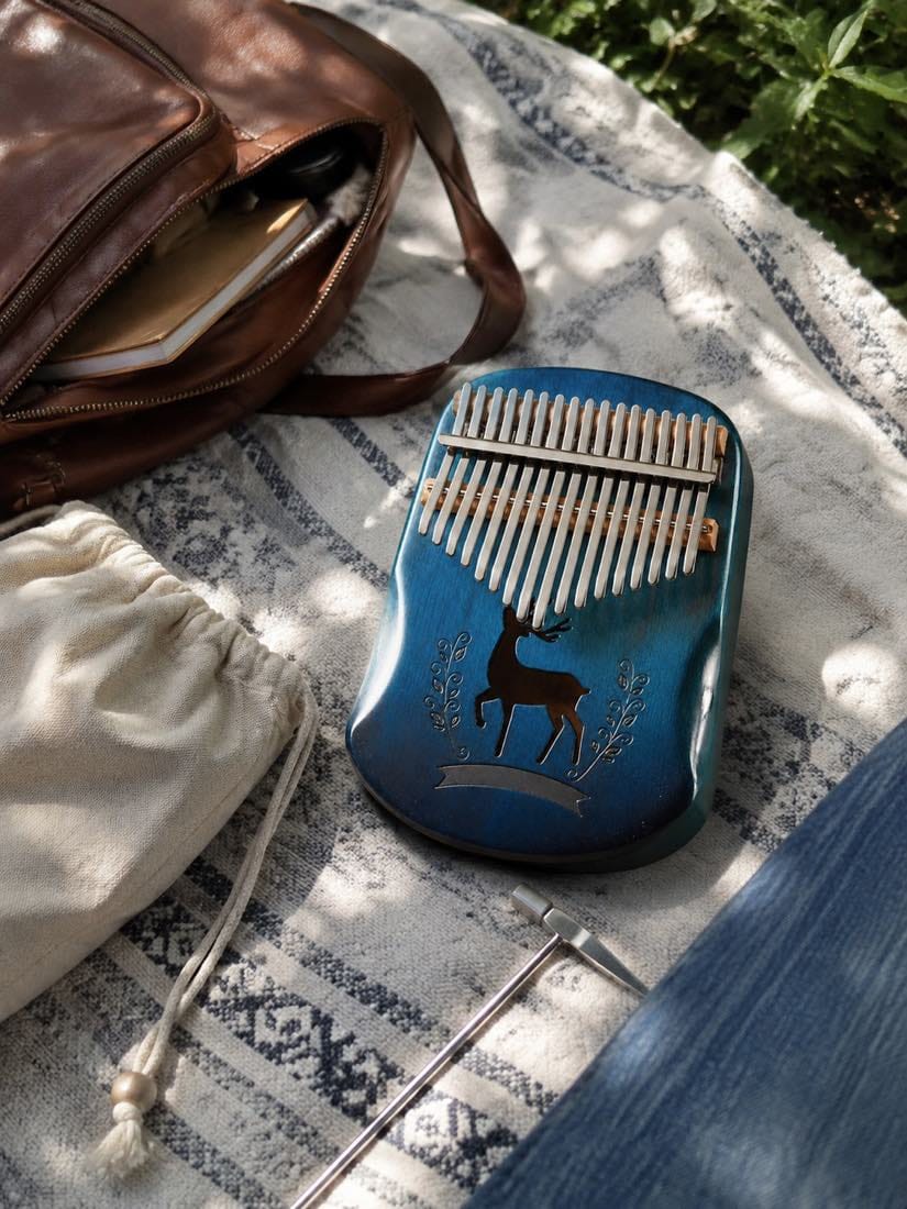 Customer photo review of Kalimba 17 Tasten - Mahagoni, Blau