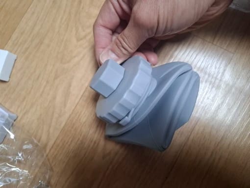 Customer photo review of Foldable Silicone Water Bottle