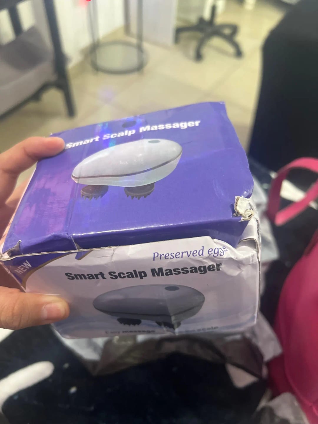 Customer photo review of Electric Hair & Scalp Massager