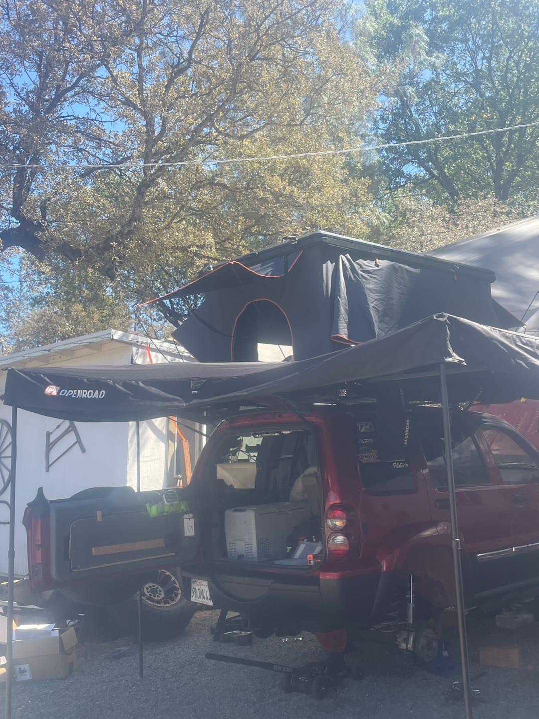 Customer photo review of OPENROAD  270 Free Standing Awning for Camping-Adventure Series