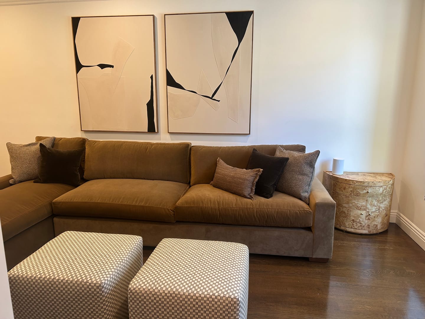 Customer photo review of Abstract Painting Set Of 2 #SP107