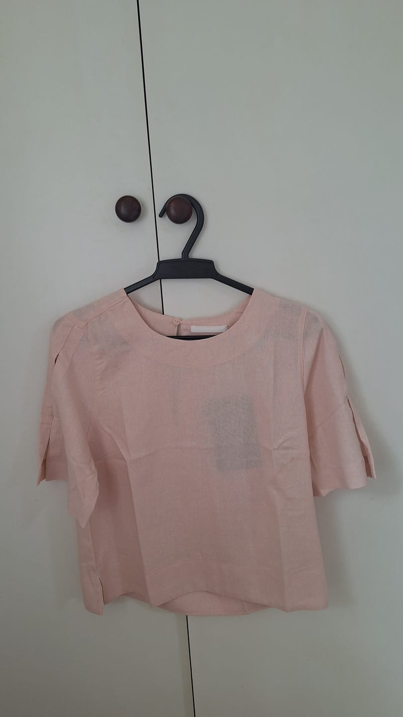 Customer photo review of Blusa Tulipa Rosa Claro