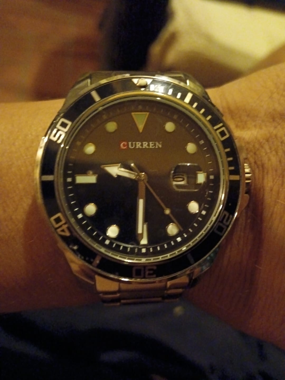 Customer photo review of Curren Sub® orologio uomo acciaio