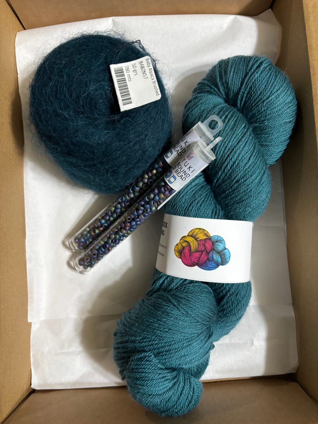 Customer photo review of Baby alpaca brushed petróleo ZN57