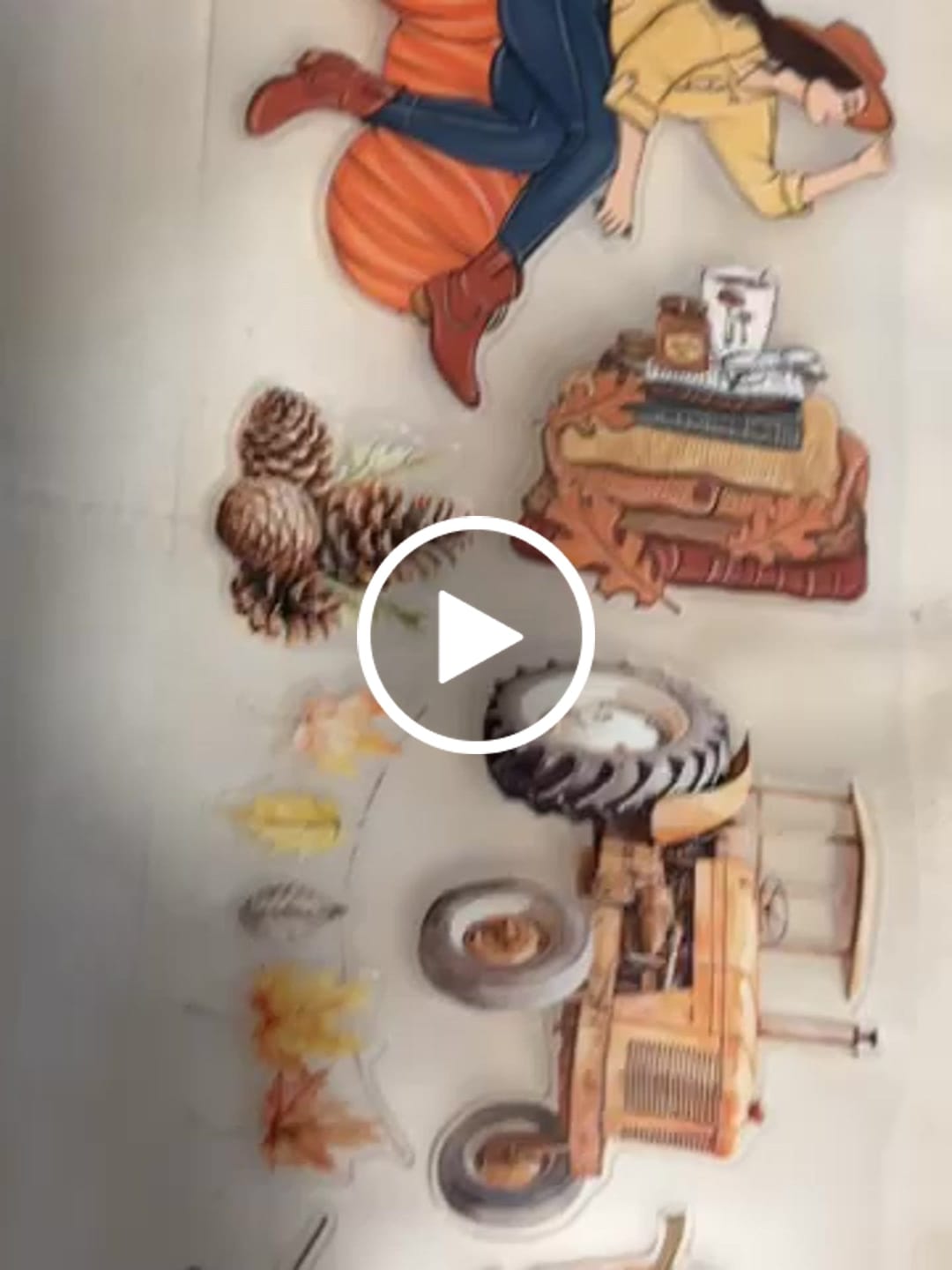 Customer video review of Autumn Charm Pre-cut PET Tape [3.O]