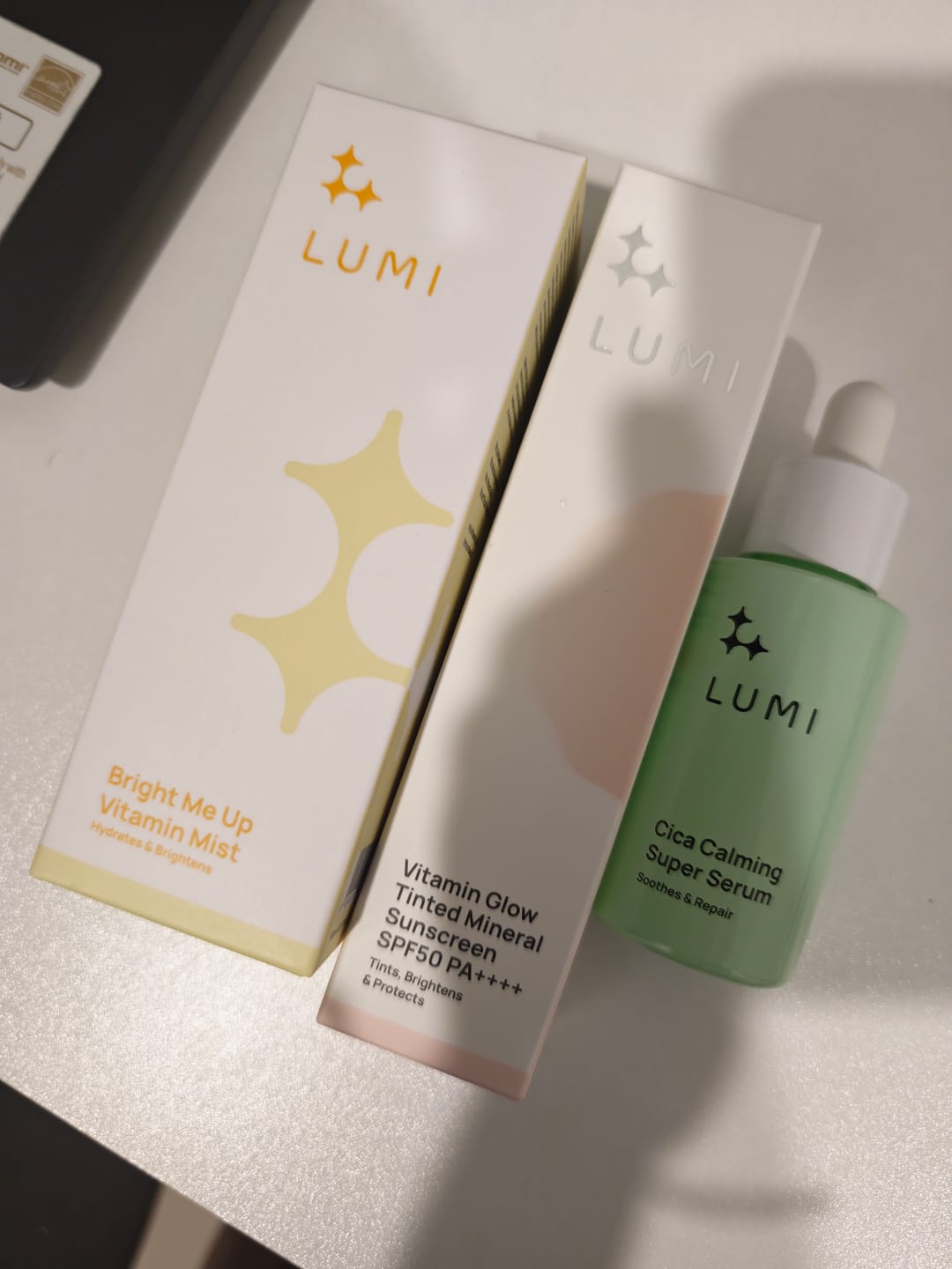 Customer photo review of Vitamin Glow Tinted Mineral Sunscreen SPF50 PA++++