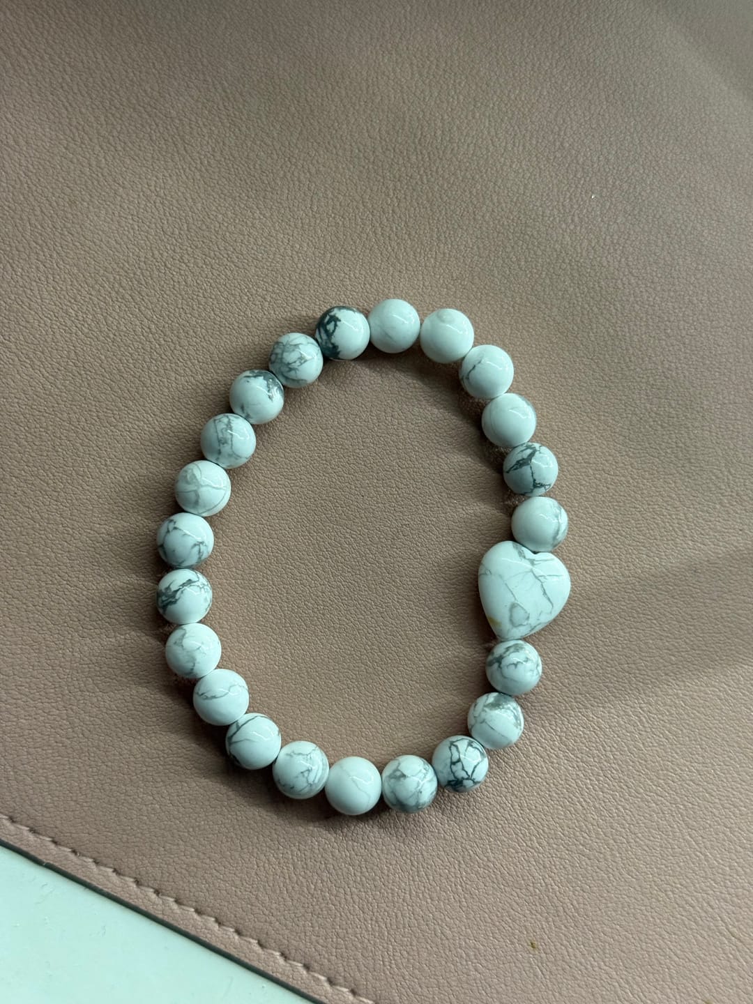 Customer photo review of White Howlite Bracelet