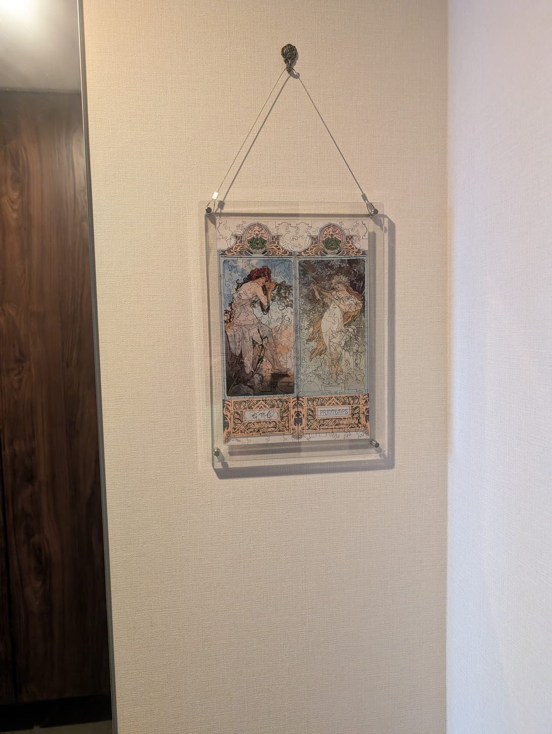Customer photo review of 巨匠の破片 Mucha ミュシャ パズルとフレームセット