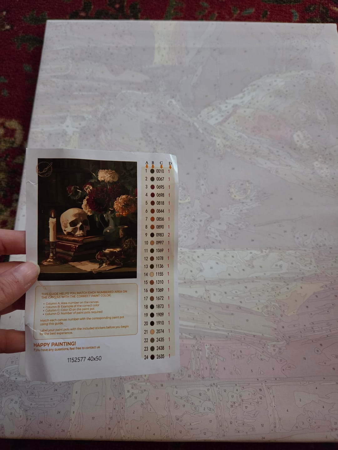 Customer photo review of Spells keeper | Paint by Number