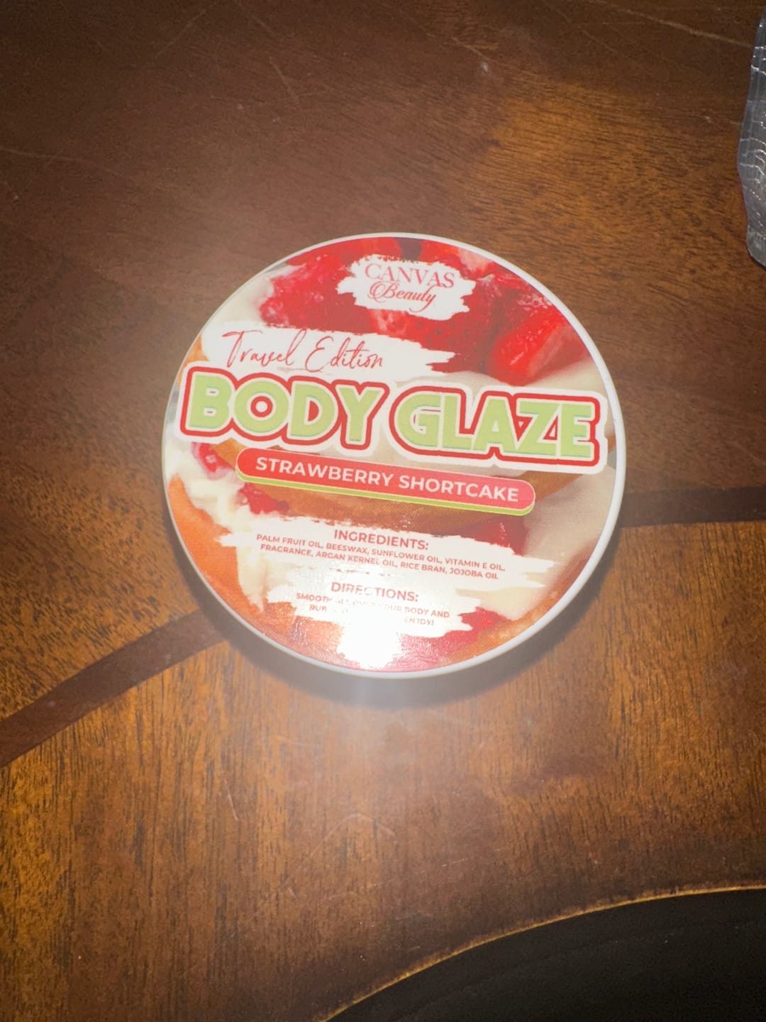 Customer photo review of (NEW) TRAVEL GLAZE: STRAWBERRY SHORTCAKE