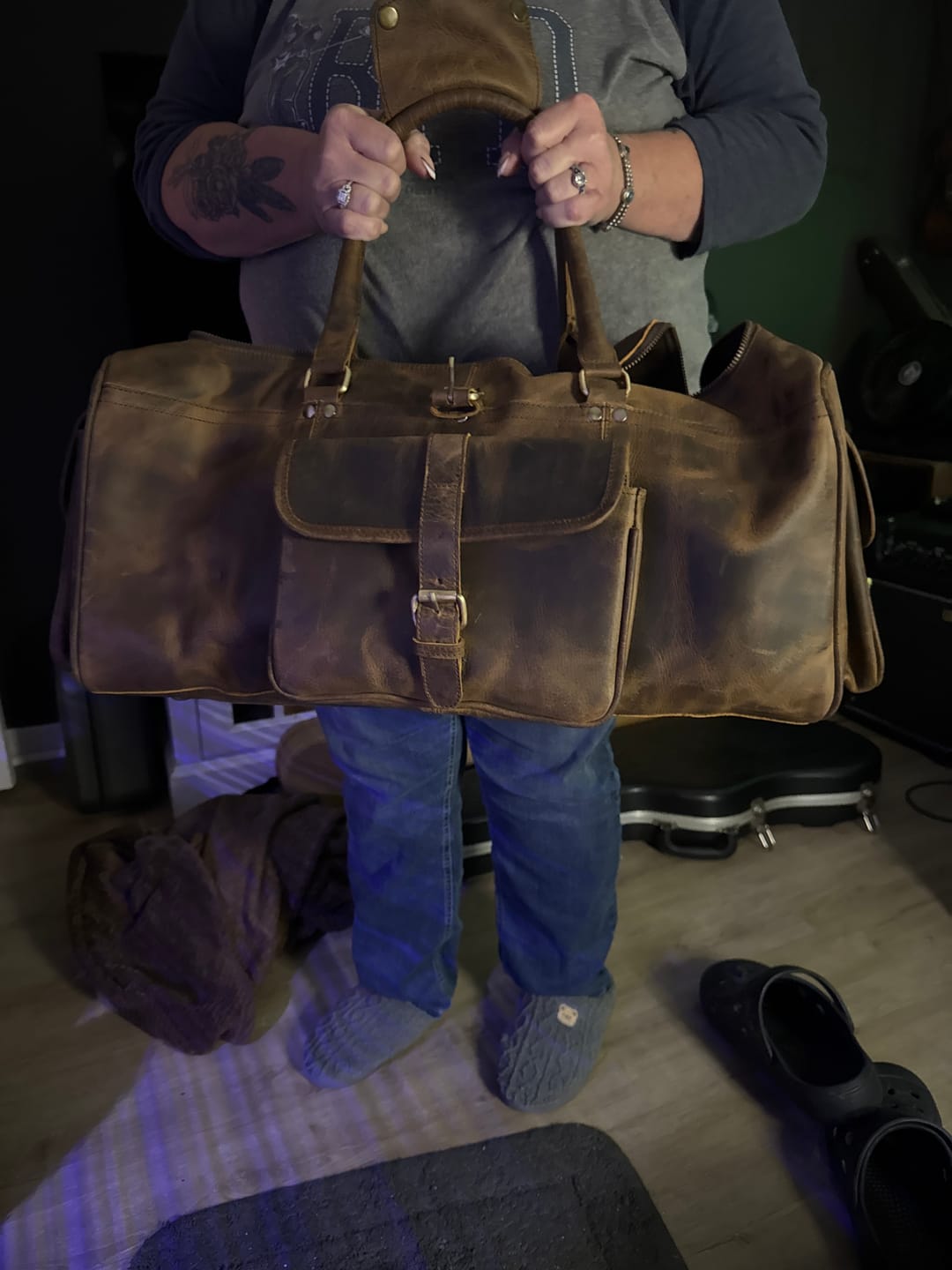 Customer photo review of Roosevelt Buffalo Weekender