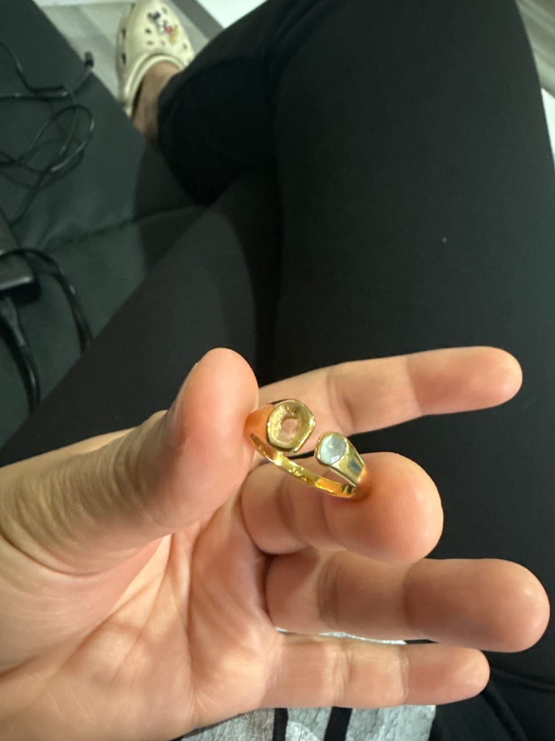Customer photo review of Vintage Aquamarine Wrap Ring