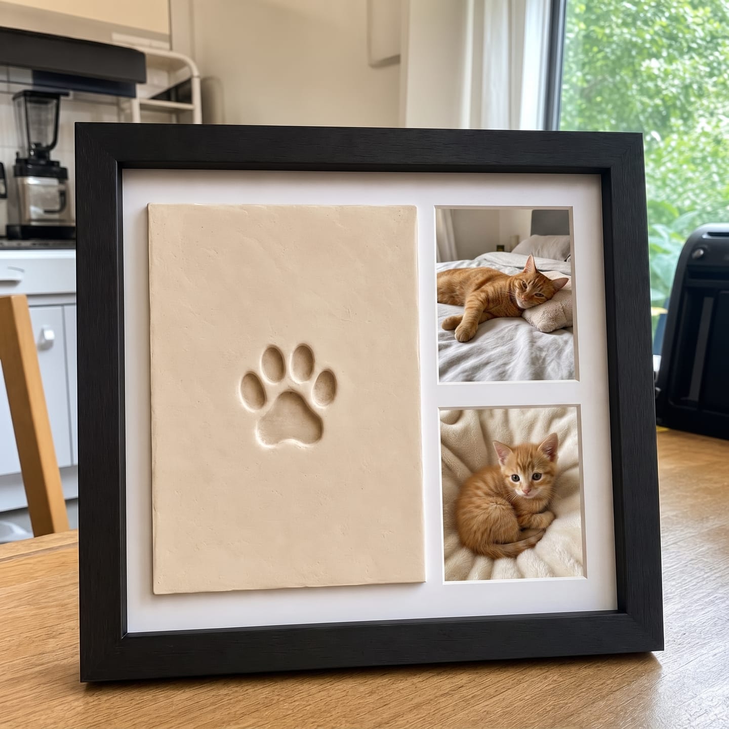 Customer photo review of Marco Huella de Gato en Arcilla