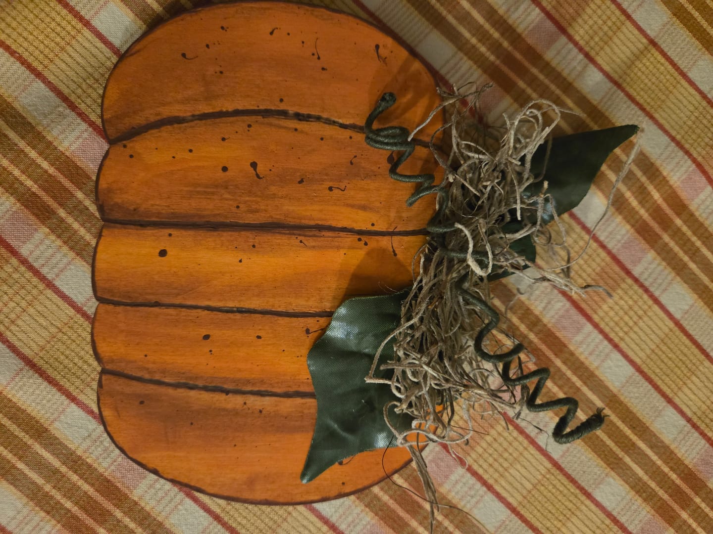 Customer photo review of Unfinished Wood Pumpkin Silhouette - Craft- up to 46" DIY