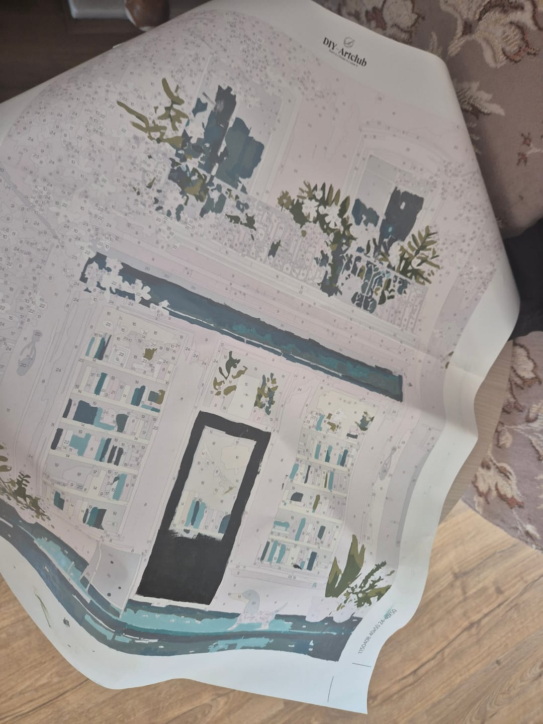 Customer photo review of Boutique in pink | Paint by Number