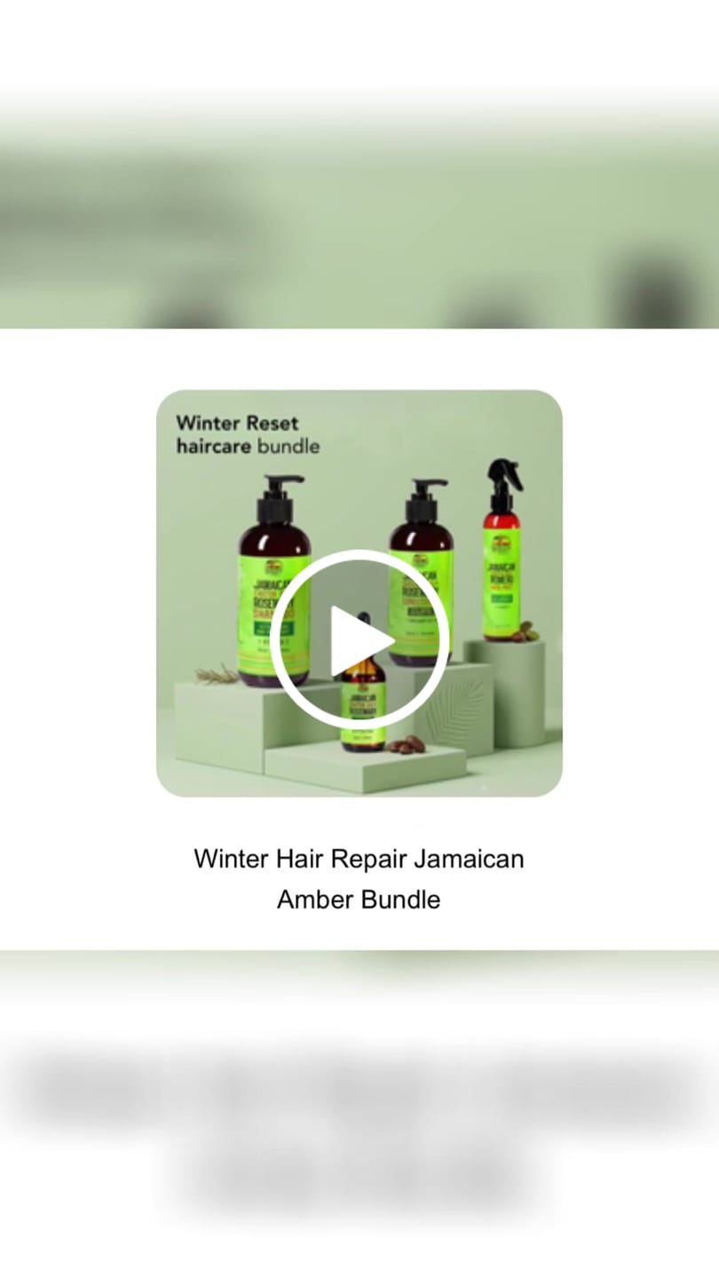Customer video review of Winter Hair Repair Jamaican Amber Bundle