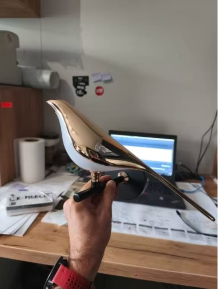 Customer photo review of Sol Origami Bird LED Wall Light | Modern Nordic Perched Bird Sconce for Living Room