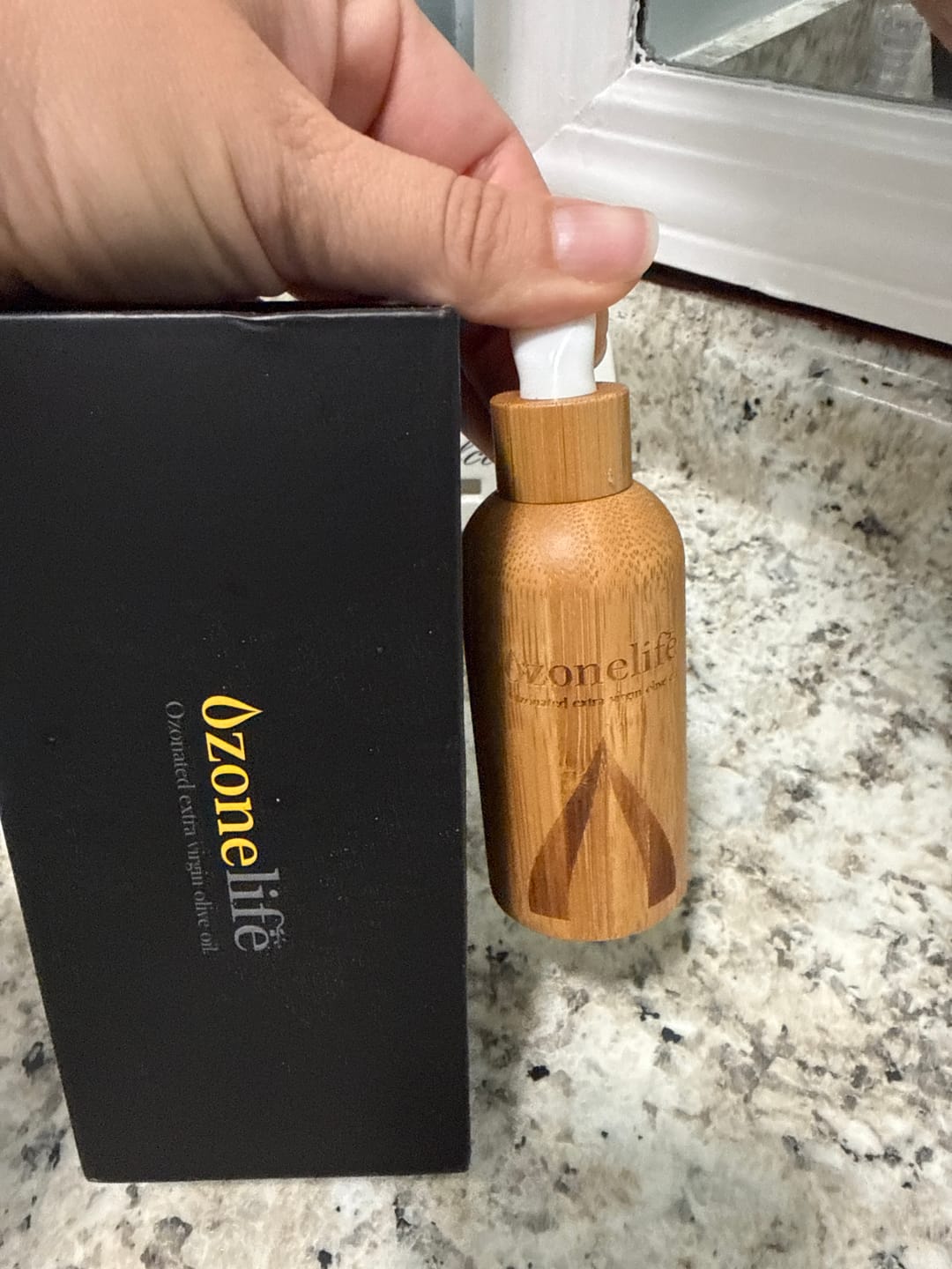 Customer photo review of Ozonelife™ Ozonated Olive Oil with Lavender (50 ml)