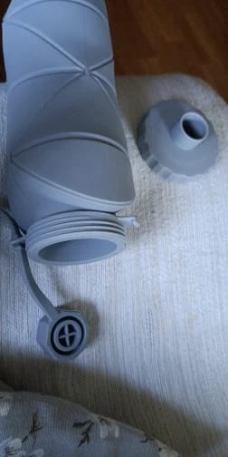 Customer photo review of Foldable Silicone Water Bottle