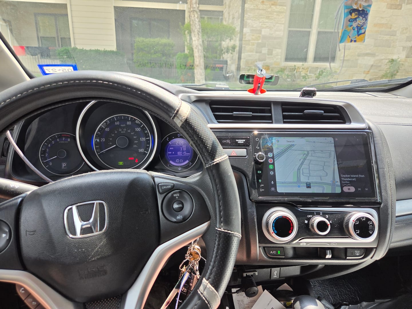 Customer photo review of Honda Jazz/Fit 2014-2019 — Premium 9” CarPlay & Android Auto Head Unit