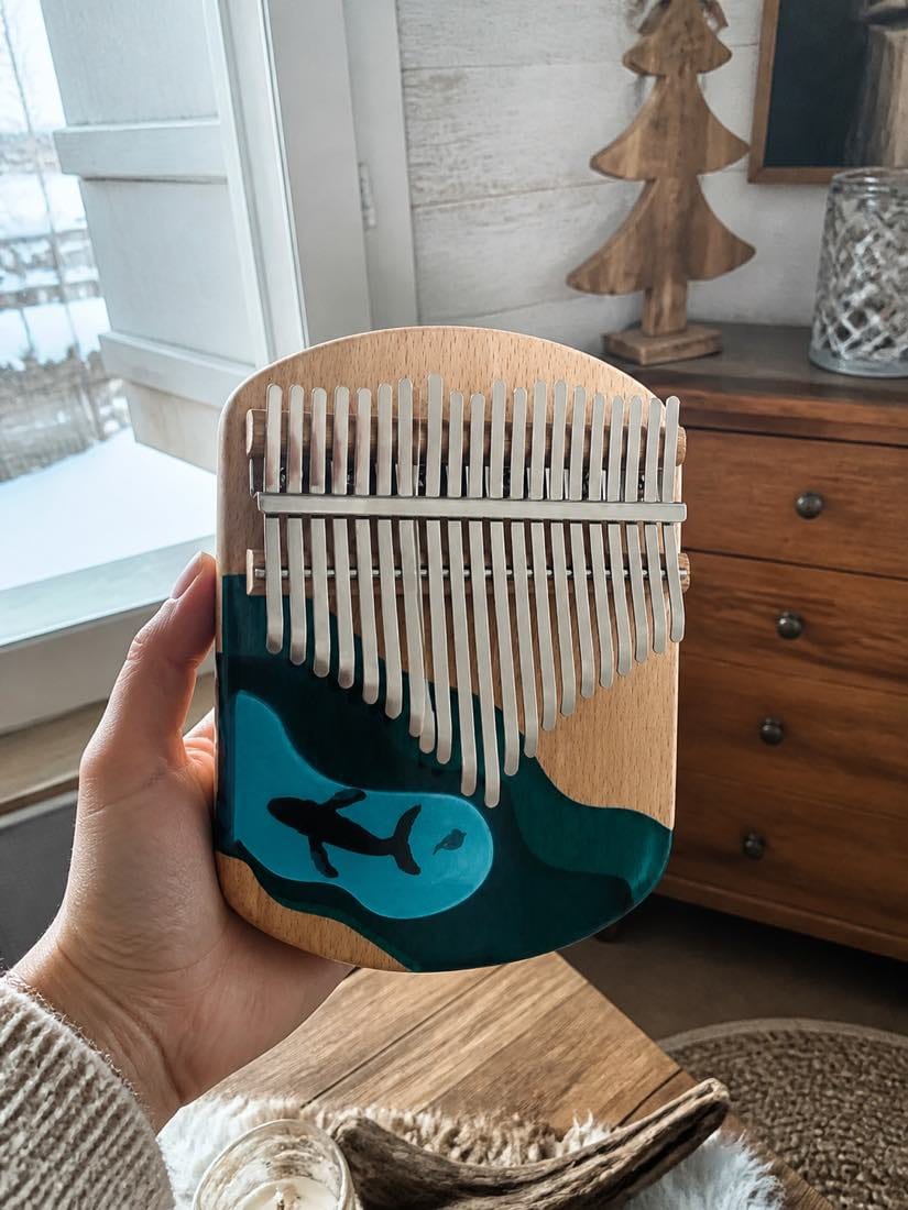 Customer photo review of Kalimba 17 Tasten - Ahornholz, Ozean-Design
