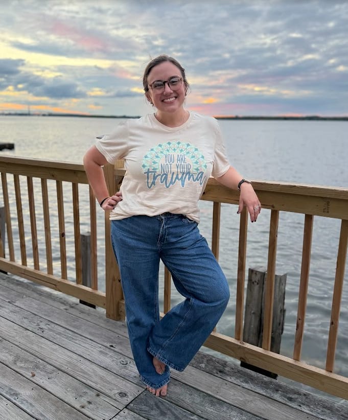 Customer photo review of You Are Not Your Trauma T-Shirt
