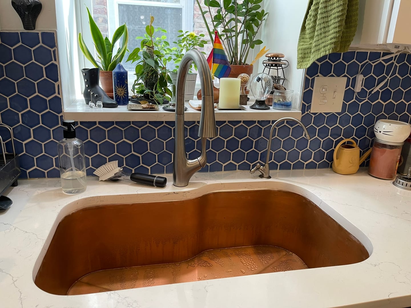 Customer photo review of Irregular Sink - Pure Copper