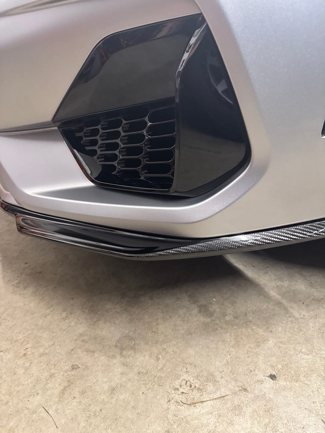 Customer photo review of Real Carbon Fiber Door A/C Vent Trim Covers for 2024+ Ford Mustang