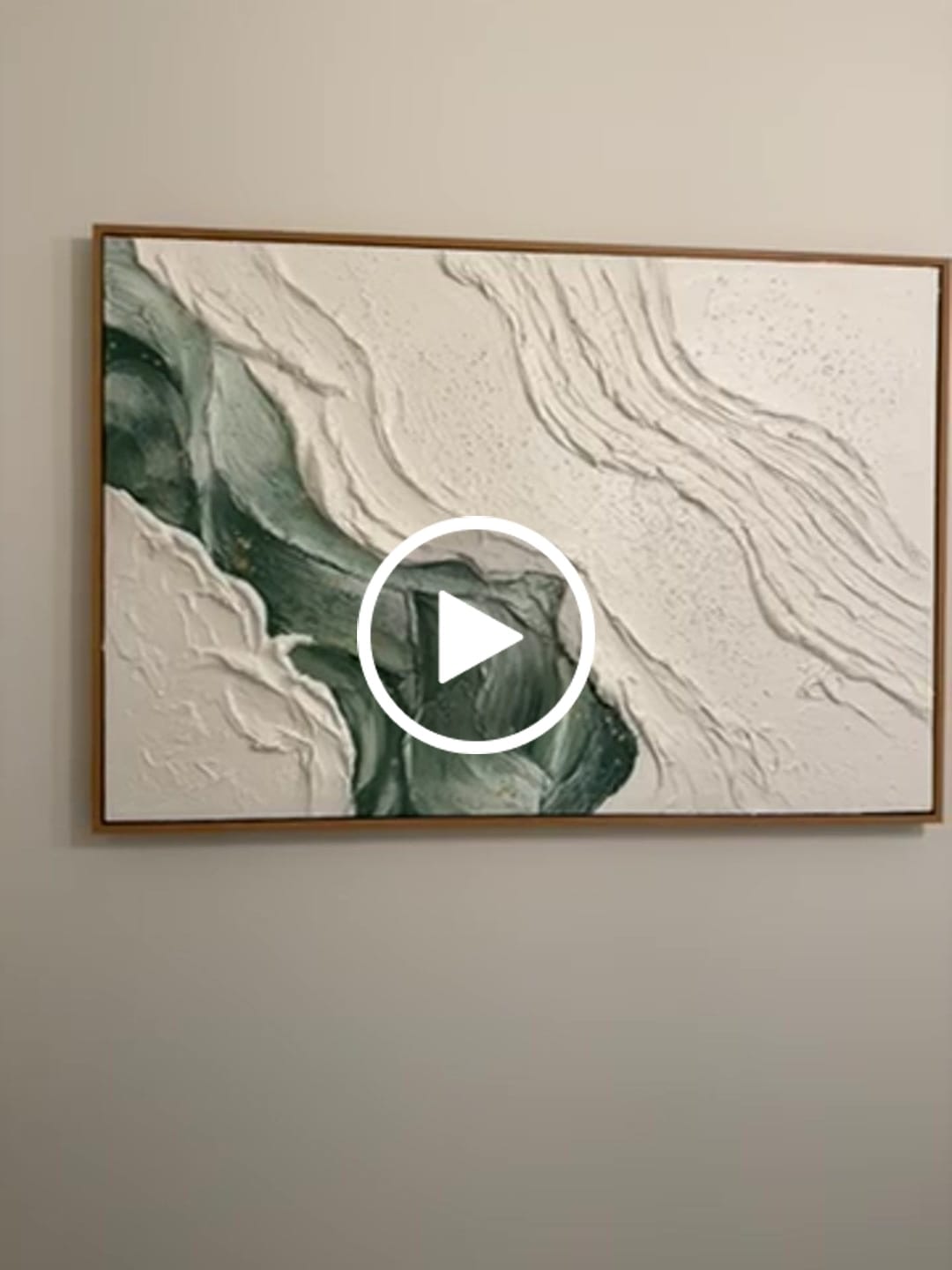 Customer video review of Plaster Art Texure Painting #SG613