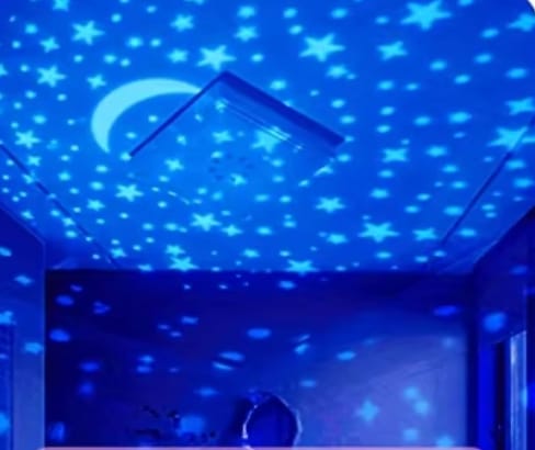 Customer photo review of Sol Rotating Star Projector Night Light | 360° Rotating LED Galaxy Lamp for Kids Bedroom