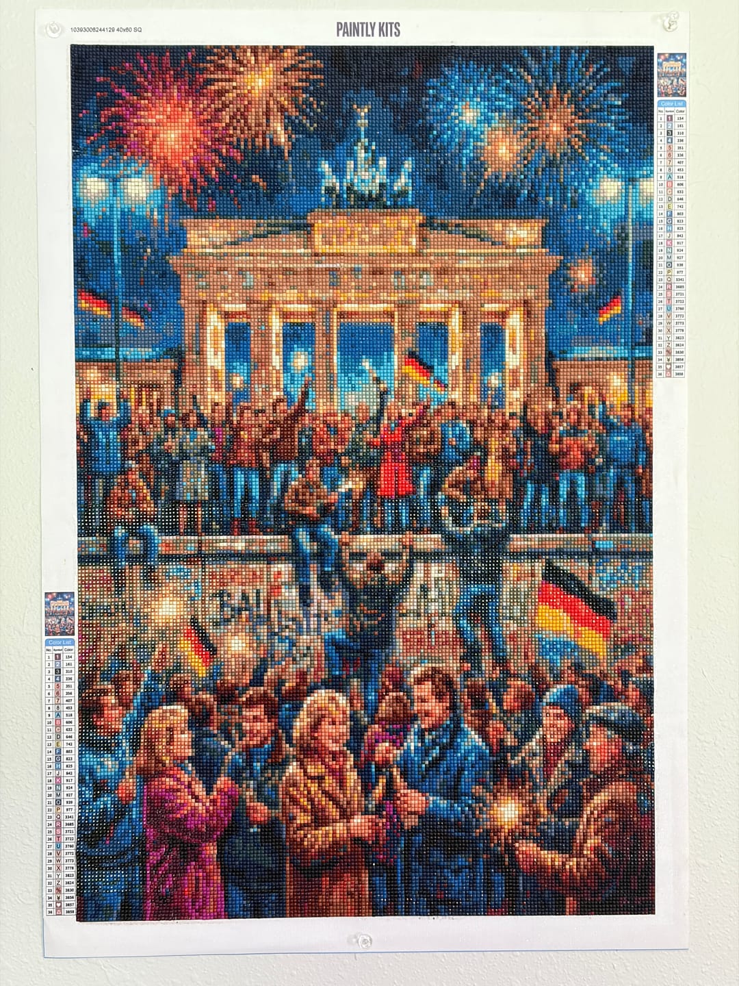 Customer photo review of Berlin Wall Fall 1989 (Diamond Painting)