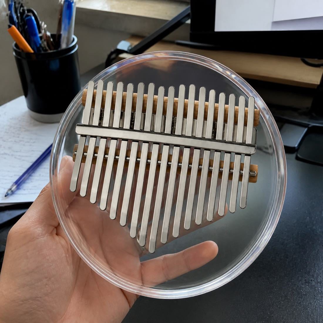 Customer photo review of Kalimba 17 Tasten - Acryl, Rund