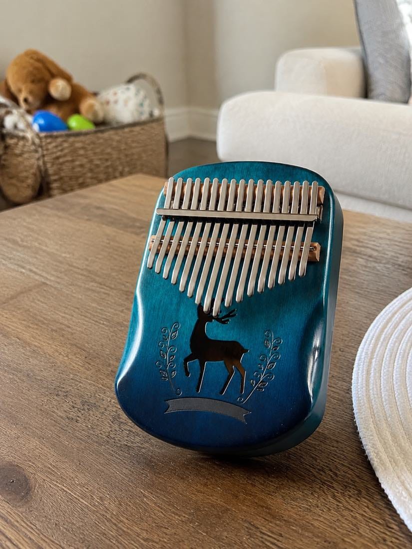 Customer photo review of Kalimba 17 Tasten - Mahagoni, Blau