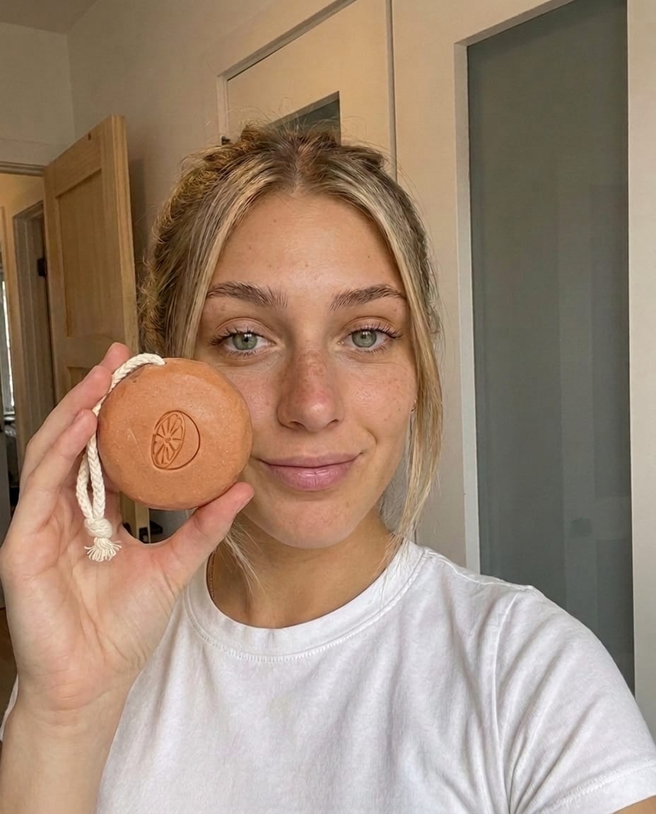 Customer photo review of Jabón Artesanal Exfoliante · Molienda En Frío
