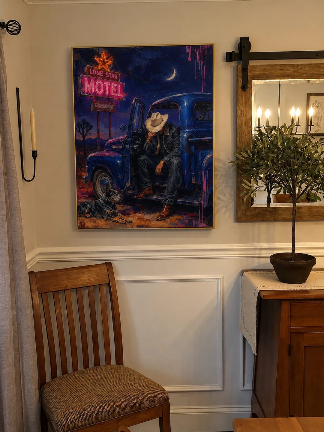 Customer photo review of Western Pop Art｜Lone Star Midnight
