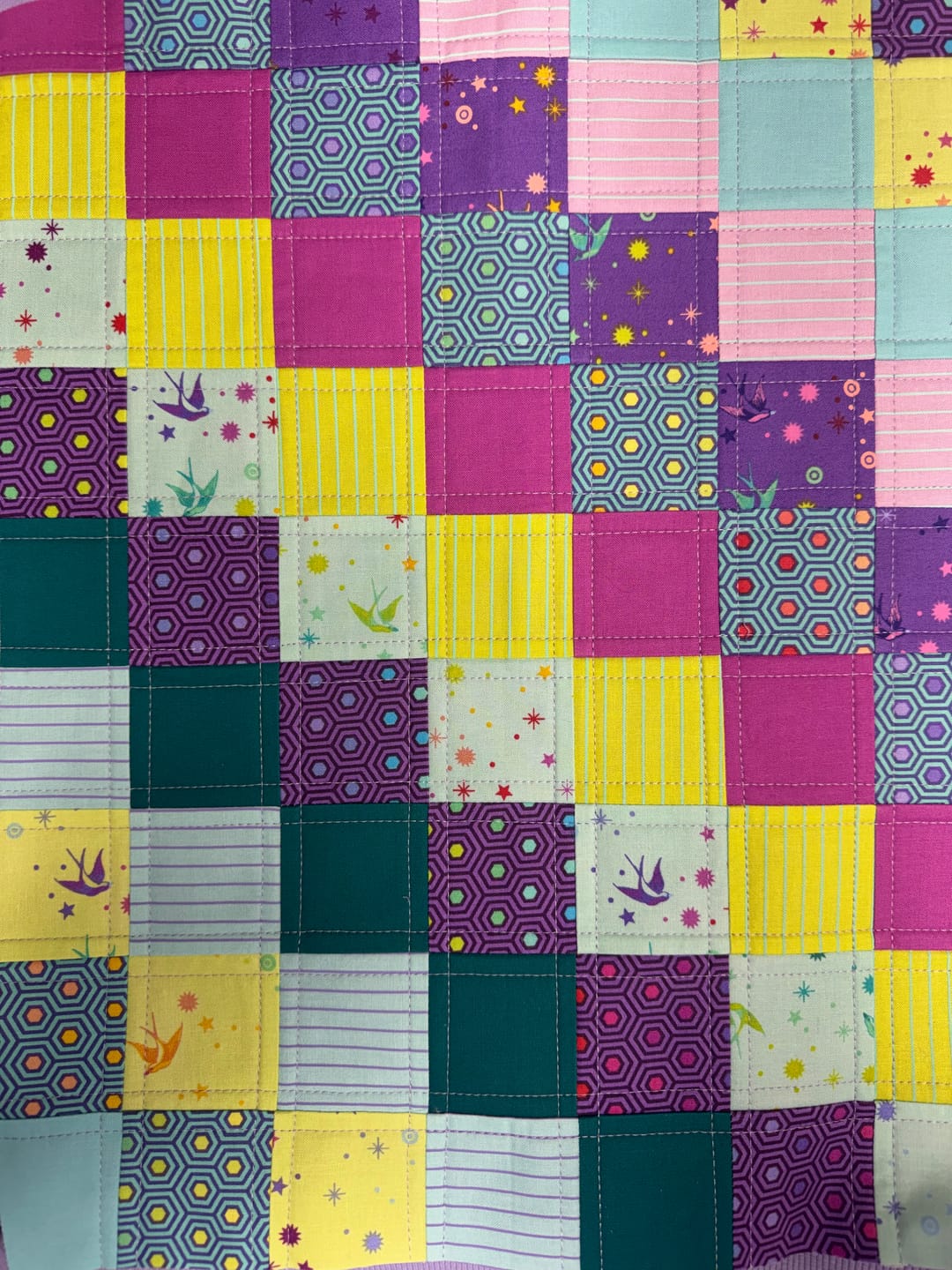 Customer photo review of Bosal Quilter's 2-1/2in Grid Fusible Interfacing
