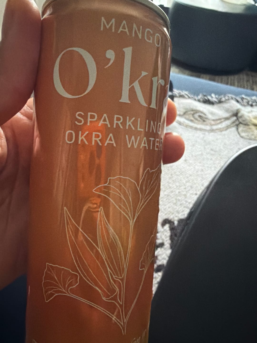 Customer photo review of PRE-ORDER: O’kra – Sparkling Okra Water (Mango) | Hydration & Skin Health