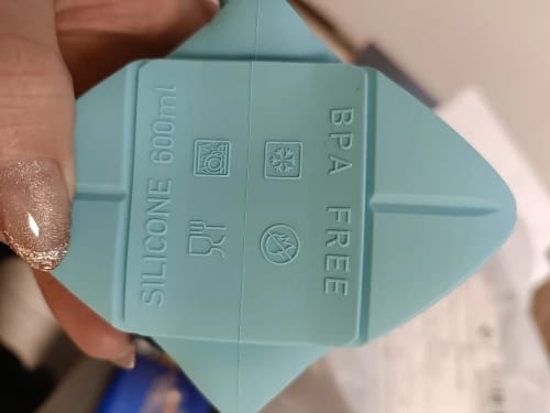 Customer photo review of Foldable Silicone Water Bottle