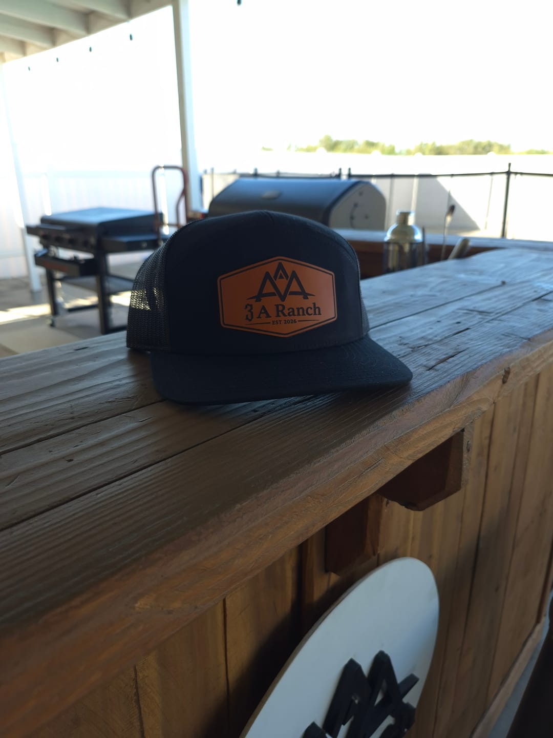 Customer photo review of Richardson 112 Custom Leather Patch Hats