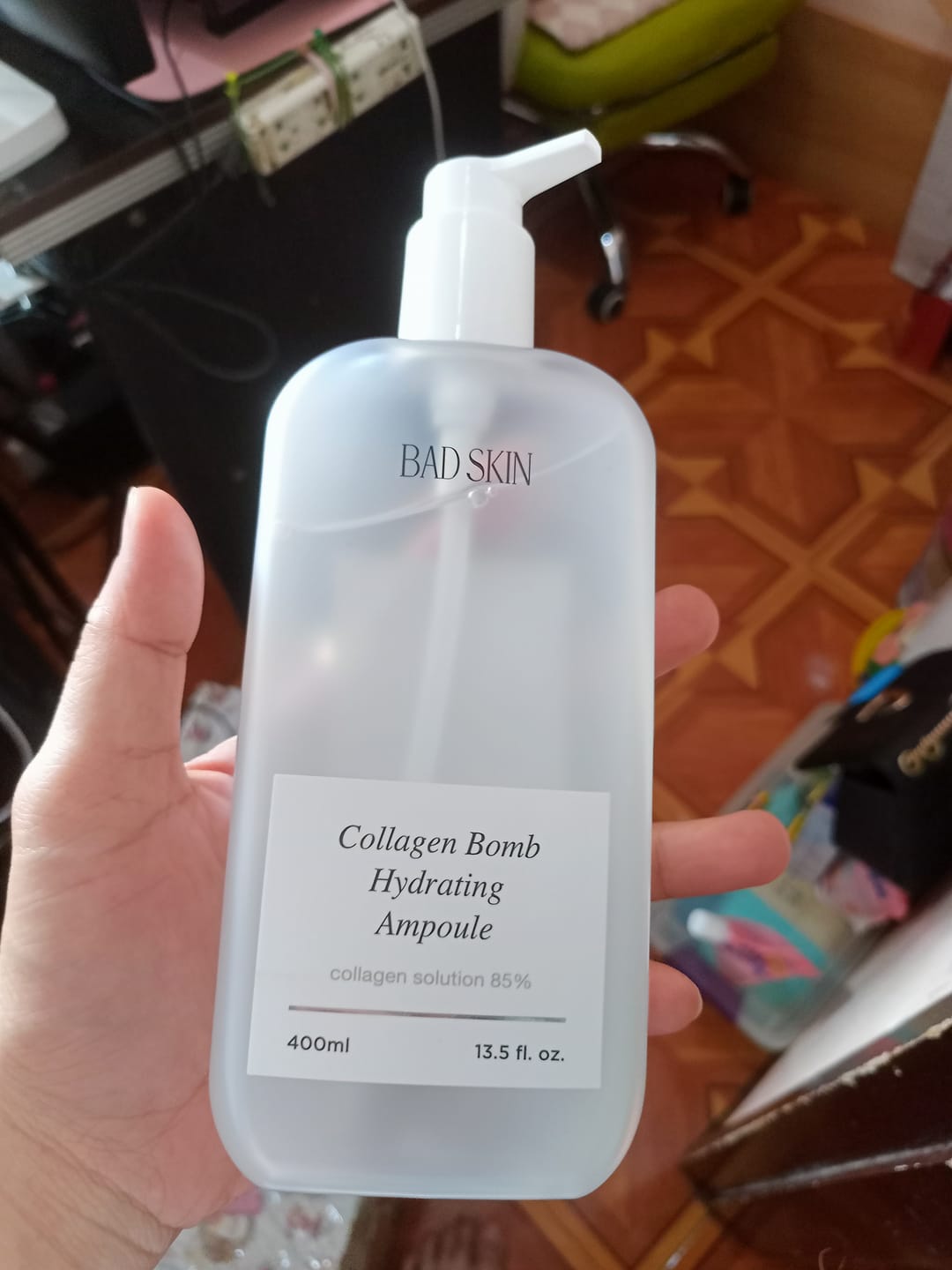 Customer photo review of Bad Skin™ Korean Collagen Bomb Hydrating Ampoule