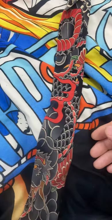 Customer photo review of Tatelio® - Invisible Tattoo Mesh
