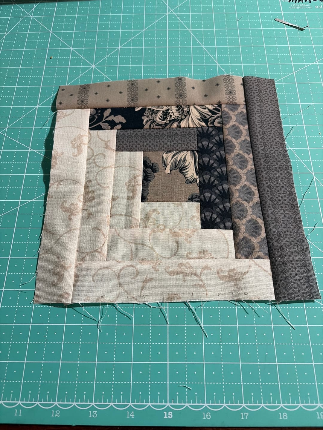 Customer photo review of Block Of The Month - Cotillion (109.5" x 109.5")