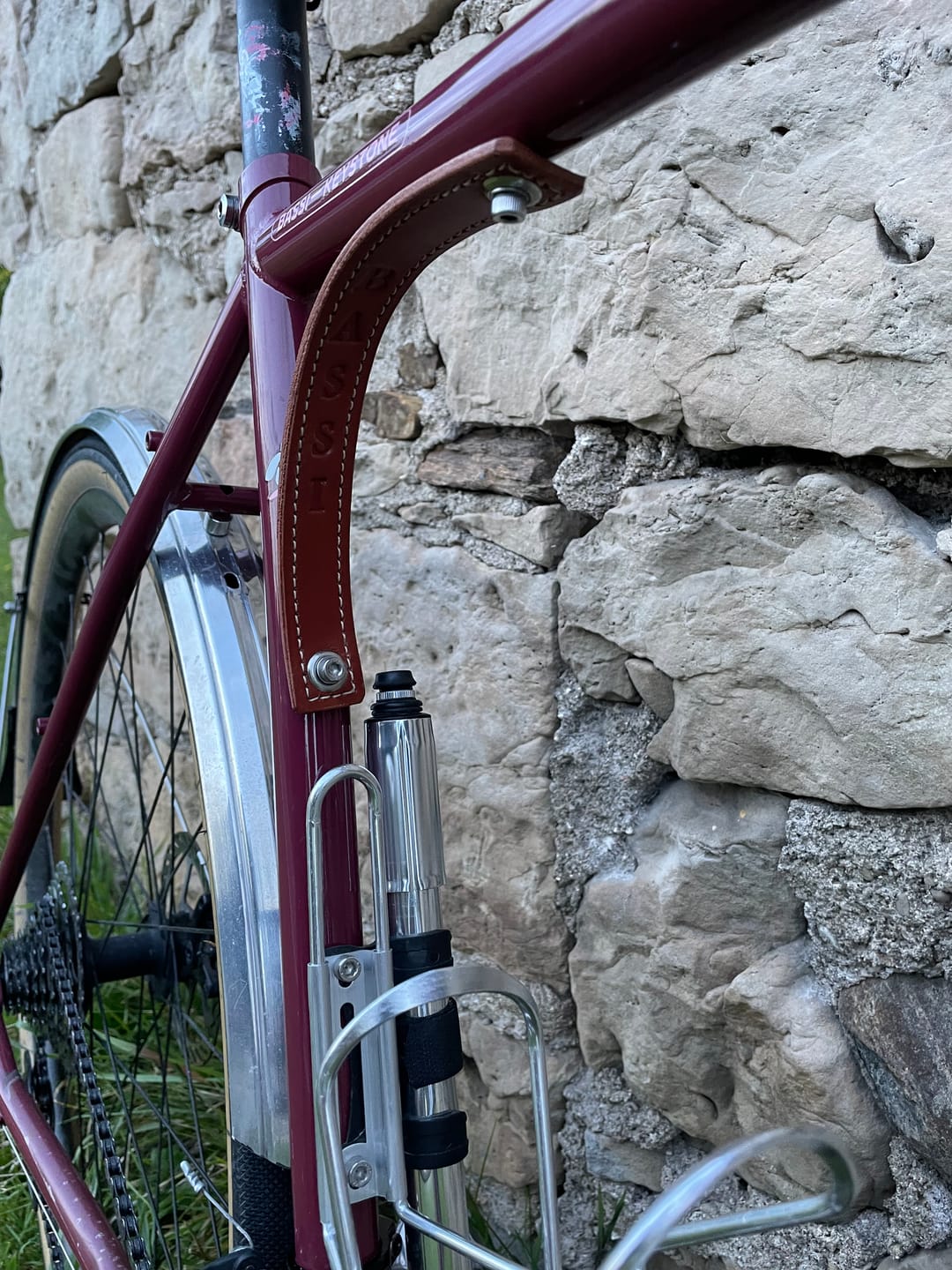 Customer photo review of Bassi Leather frame strap