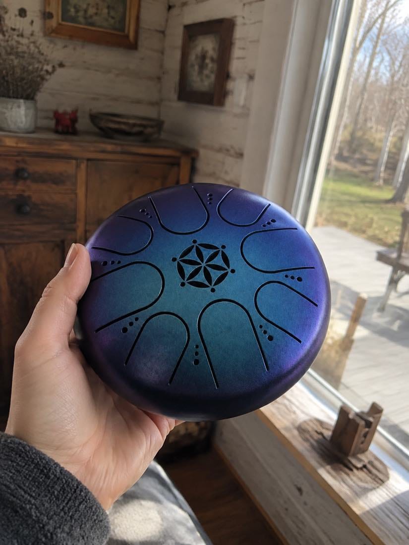 Customer photo review of Zungentrommel 8 Noten - Mandala-Design