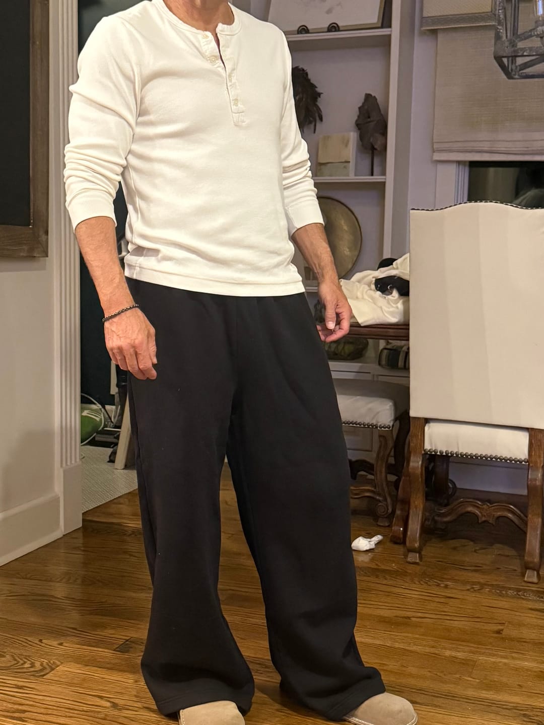 Customer photo review of Cloud Grey Baggy Sweatpants