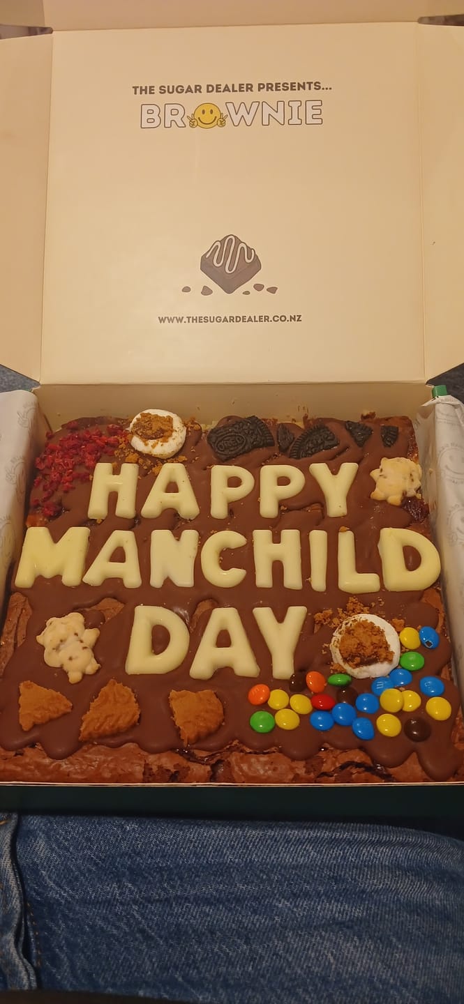 Customer photo review of Custom message loaded brownie