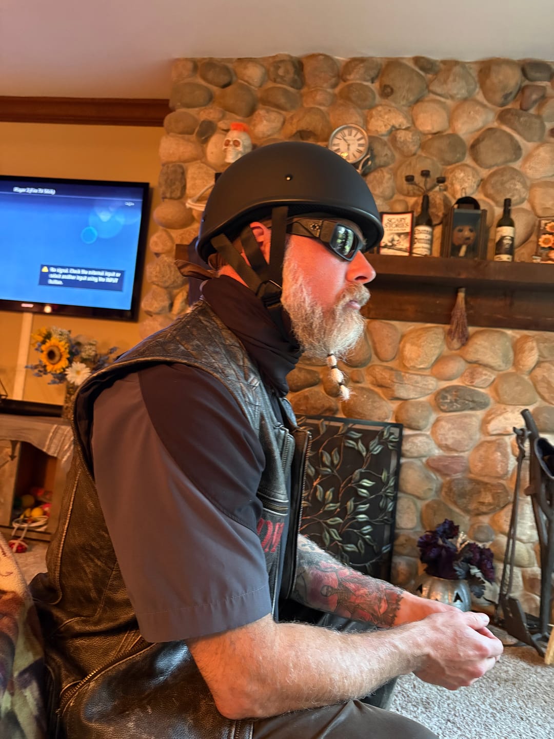 Customer photo review of SOA Smallest Lightest DOT Beanie Flat Black No Peak