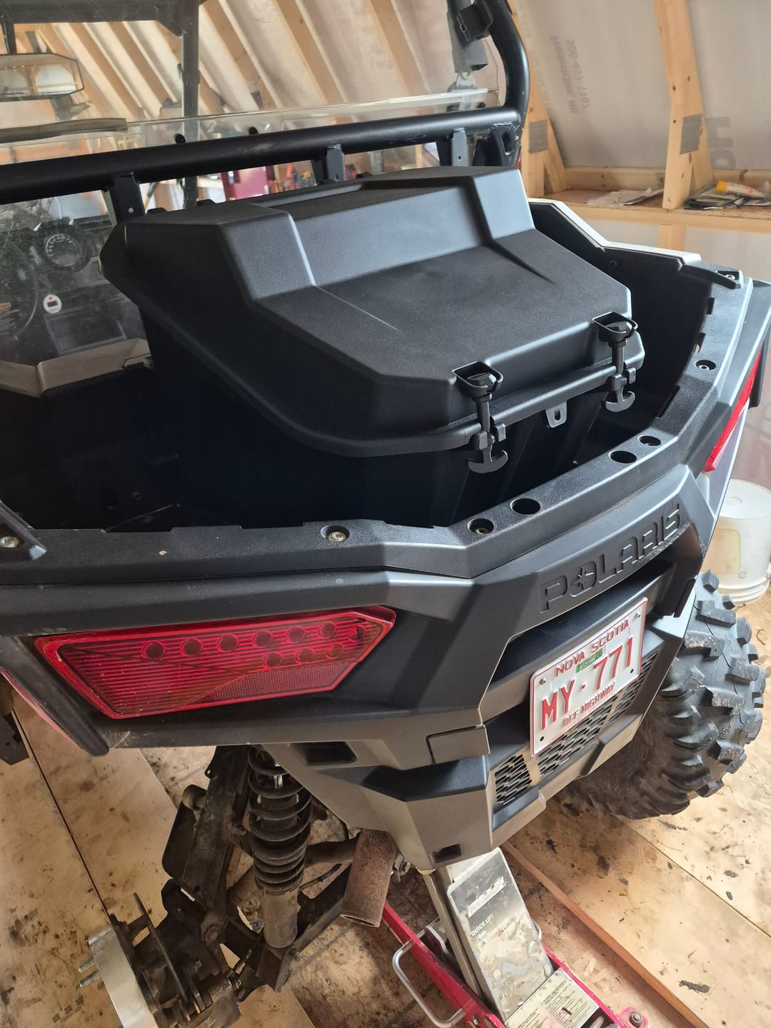 Customer photo review of Black Cargo Box for Polaris RZR XP 1000/4 1000 (2014-2023)