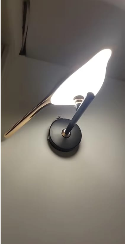 Customer photo review of Sol Origami Bird LED Wall Light | Modern Nordic Perched Bird Sconce for Living Room